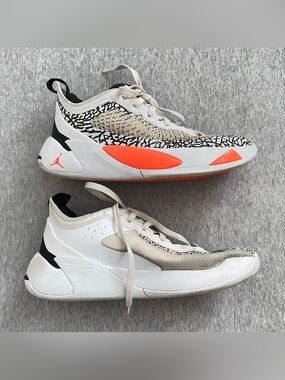 Nike Air Jordan Luka 1 Sneakers White/ Orange Accent Safari Basketball Sneaker